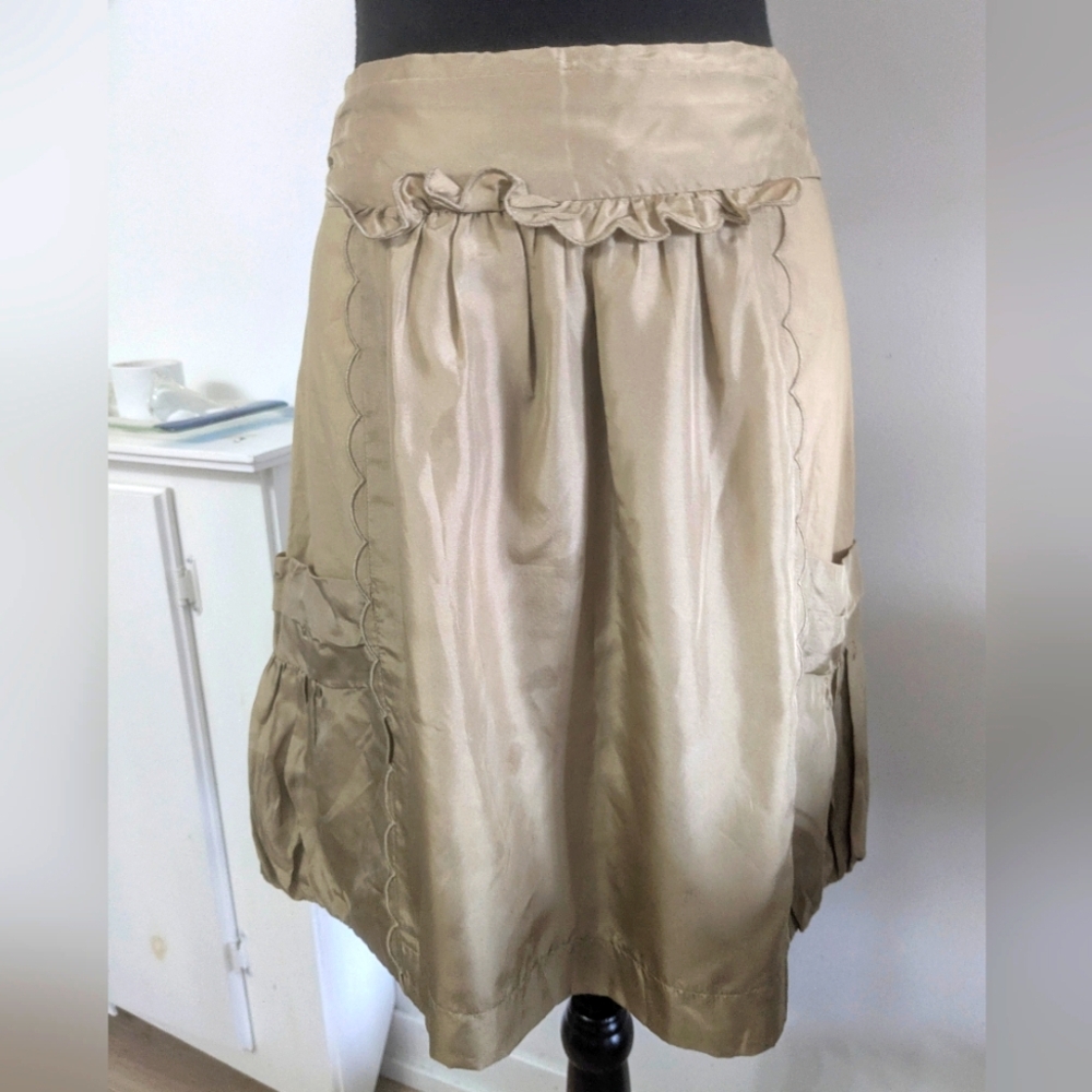 Philosophy Di Alberta Ferretti Silk Skirt Sz 8